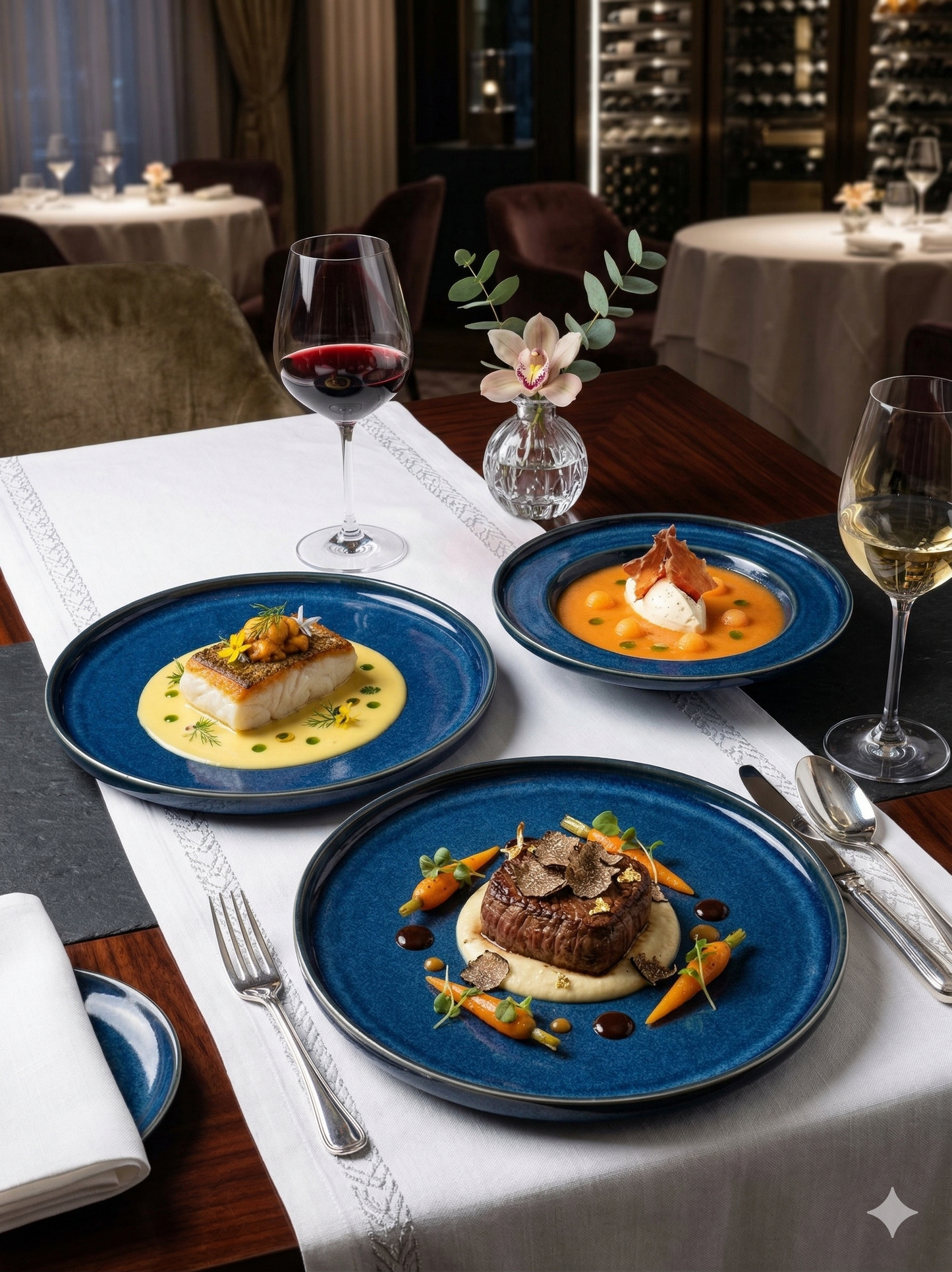Assiette / Plate Blue