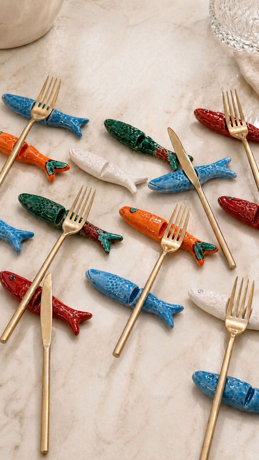 porte-couverts à sardines / sardine cutlery Rest 12cm